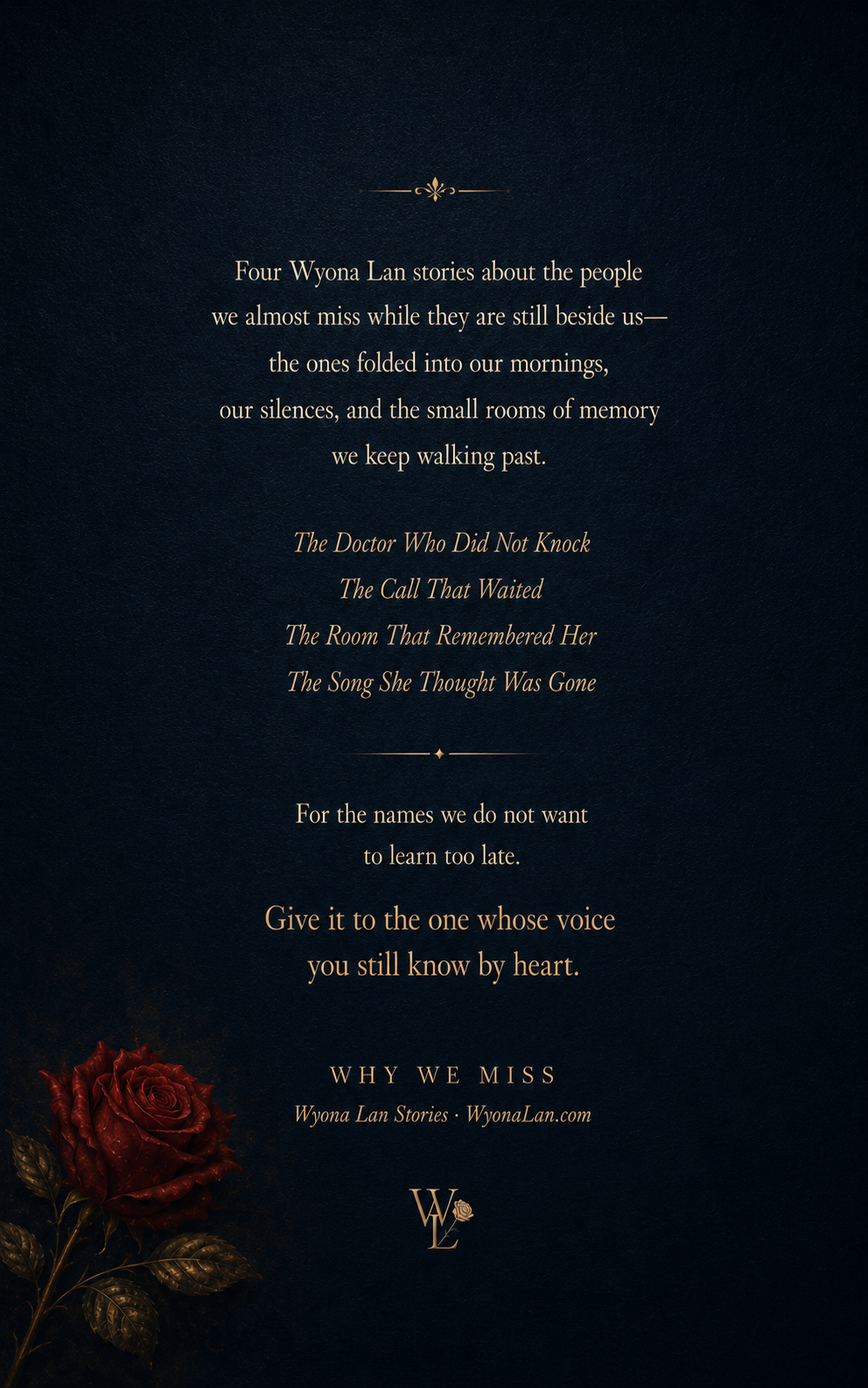 The Ones Still Here · Back cover by Sophi Garcia