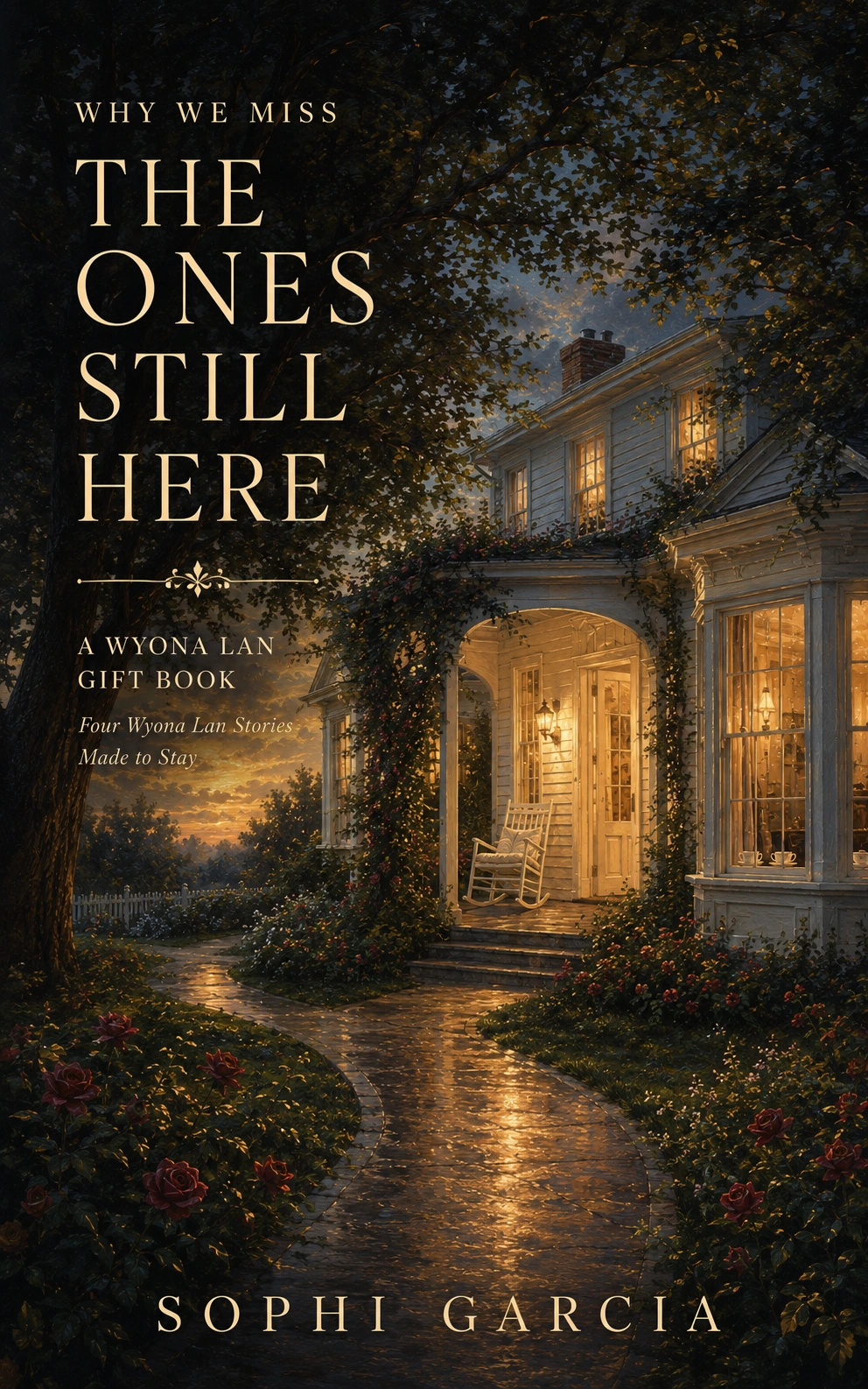 The Ones Still Here by Sophi Garcia, the illustrated house front cover